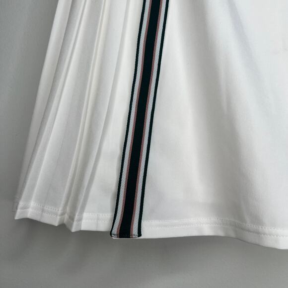 Varley White Pleated High Rise Neyland Skort Skirt Size M - Picture 3 of 9
